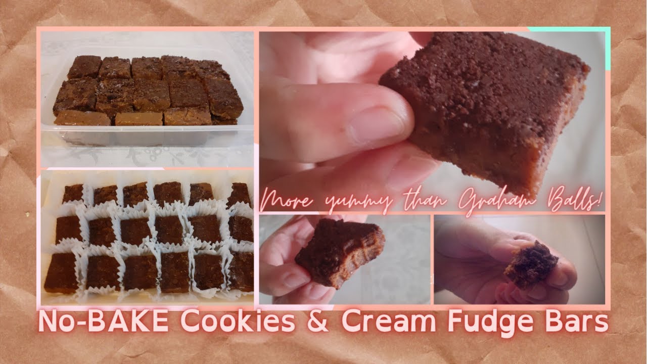 No-Bake Cookies & Cream Fudge  | Honey Graham Base