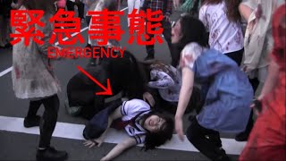 【閲覧注意】心臓の弱い方はこの動画を見ないでください。    A middle school girl is attacked by a group of zombies. screenshot 5