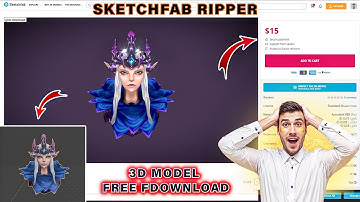 "How to Download FREE 3D Sketchfab Paid Models & Textures 🚀 | Sketchfab Script Tutorial 2025"