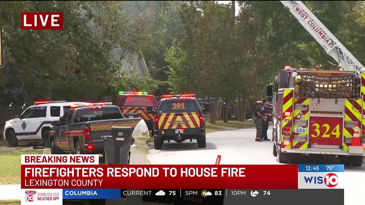 Crews work to extinguish house fire in Lexington County subdivision ...