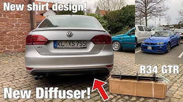 MK6 GLI Diffuser Install, R34 GTR, New Shirt Design!