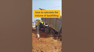 HOW TO CALCULATE VOLUME OF BACKFILLING.