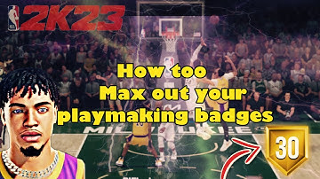 Best playmaking badge method in #nba2k23 how to max out your playmaking badges quick and fast!