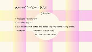 How to get Court Clearance Regional Trial Court (RTC), Prosecutor and Municipal Trial Court MTC)