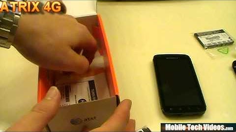 Motorola ATRIX 4G (Unboxing Quick Shoot)