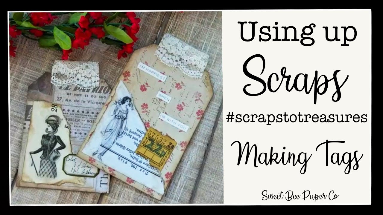 #scrapstotreasures | Use Your Scraps to Make Tags | Craft With Me ...