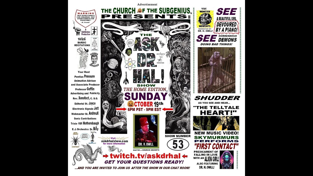 The Ask Dr. Hal Show: Home Edition - Originally Aired October 19, 2025 - Edited for YouTube