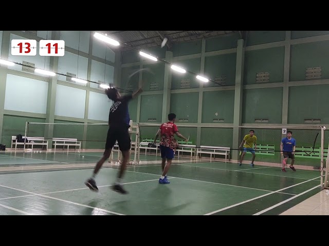 SKOR TIPIS, PARTAI SENGIT ( MAHESA/AHYA VS WALDO/RANDI ) 🔥 #badmintonbekasi #badmintonindonesia class=