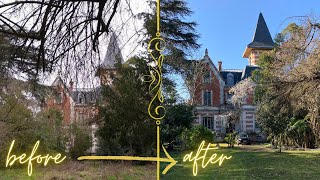 TIMELAPSE - 18 MONTHS OF WORK IN AN ABANDONED CASTLE 🇫🇷 (before & after)