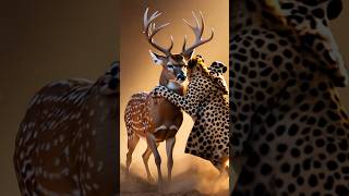 A Mother Deer Fights A Cheetah To Save Her Kid
