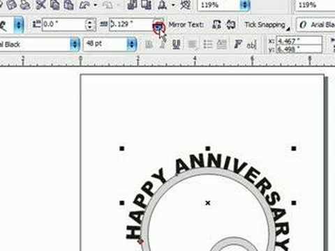 Beste Designing Scroll Saw Patterns in Corel Draw. Text on a Curve - YouTube CF-23