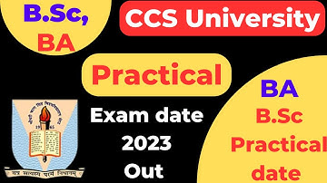 ccsu ba 3rd year practical | ccsu practical | b.a practical exam date | b.sc practical exam date
