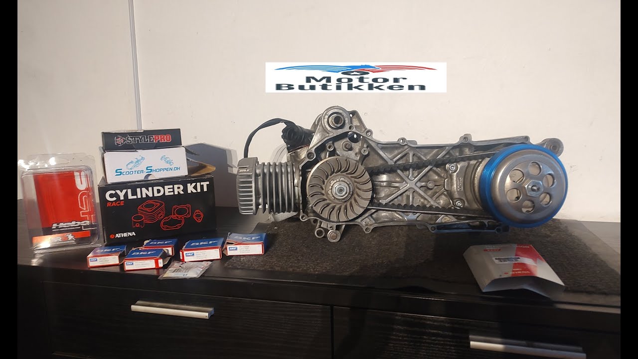 5BM minarelli 70cc Athena EVO Malossi variator and overrange pulley and 17-40 primær gearing (Test)