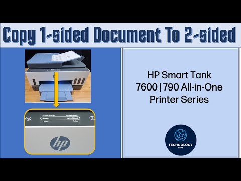 HP Smart Tank 7602 | 790 Printer : Copy 1 sided document to 2 sided