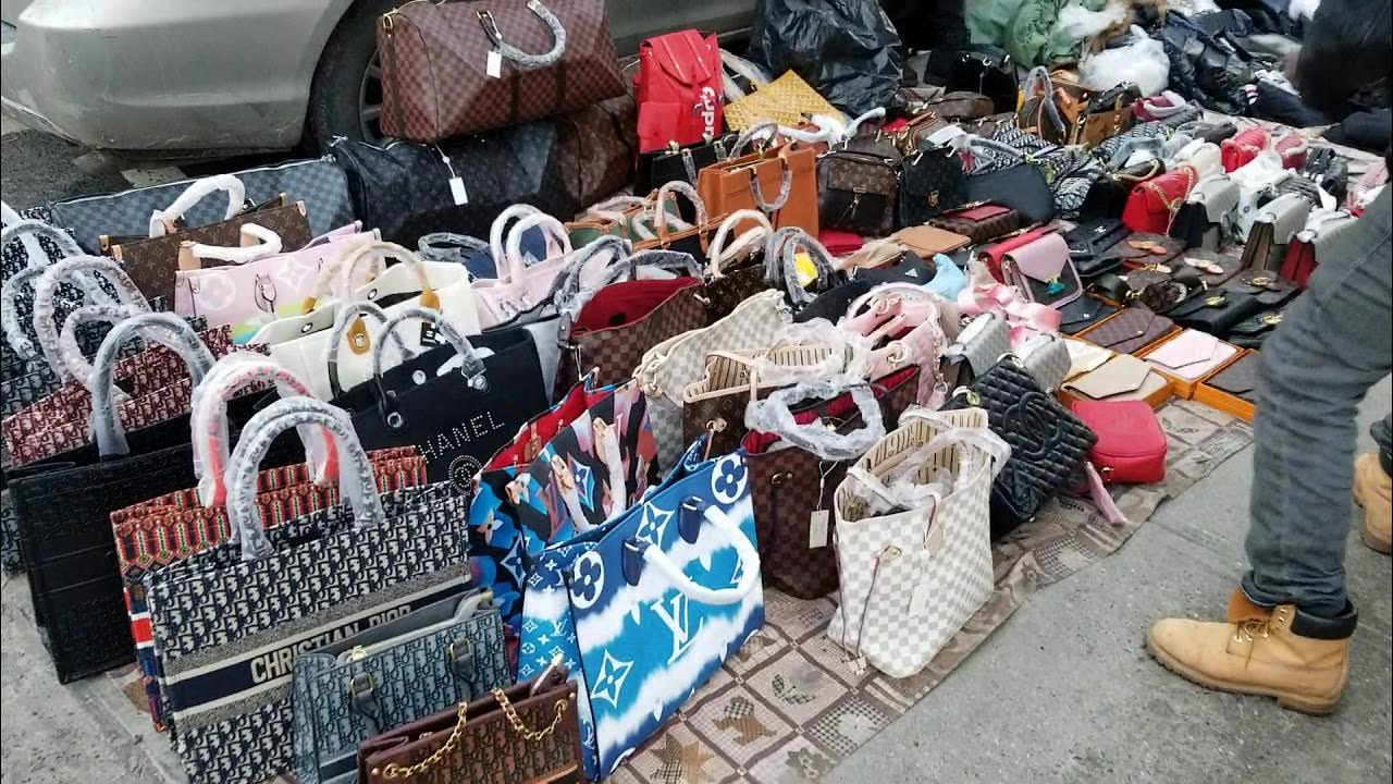 NEW YORK Handbag for sale in a Chinatown tourist shop on Canal