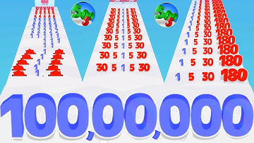 New Update Level Up Number Master: Run and Merge - Number Run 3D 2048 Numbers Game videos part 5