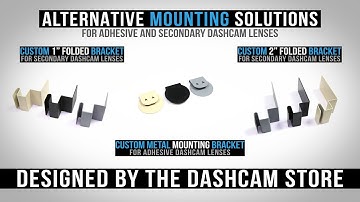 Custom Alternative Mounting Brackets for Secondary Dashcam Lenses | Made in the USA