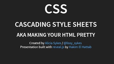 Introduction to CSS | CSS3 demo tutorial [part 1/20]