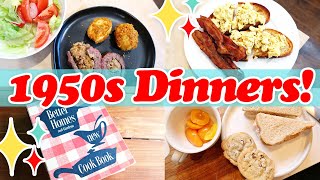 ✨ Cooking 3 Vintage Dinners from the 1950s! With @cooking_the_books !