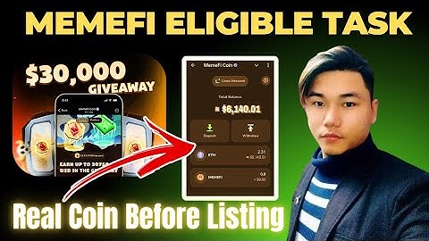 Memefi Giveaway $30,000 कसरी Participate गर्ने ? | Memefi Airdrop Eligible Task के के हो ?