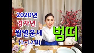 2020년 경자년 신점으로 본 월별(1월~12월) 범띠 신년운세 서울 마포 용산 용한무당 부산점집 추천 나라신당신비