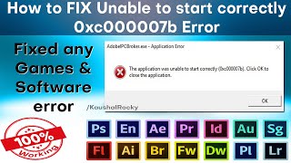 How to fix 0xc000007b error in games and Adobe software |Application Was Unable to Start Correctly screenshot 4