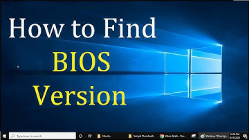 How to Find BIOS version on Windows 10