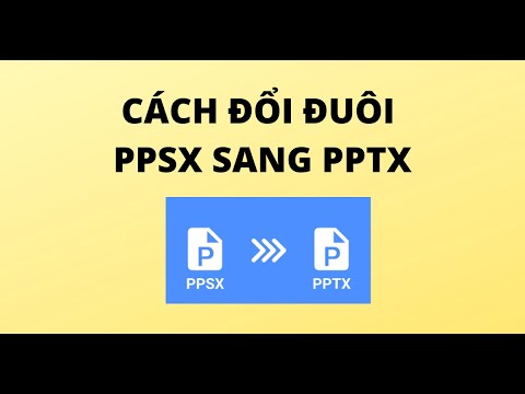 Video: Sự khác biệt giữa tệp PowerPoint PPT PPTX và PPS Ppsx là gì?