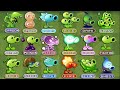 PvZ 2 Challenge -  Every PEASHOOTER Level 1 Power Up VS Gargantuar Zombie!