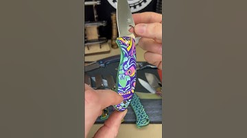 Anodized Titanium Goodness #edc #foldingknife #edc #edcknife #custom #titanium #viralvideo