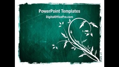 Grunge Autumn Theme PowerPoint Template Backgrounds - DigitalOfficePro #06337