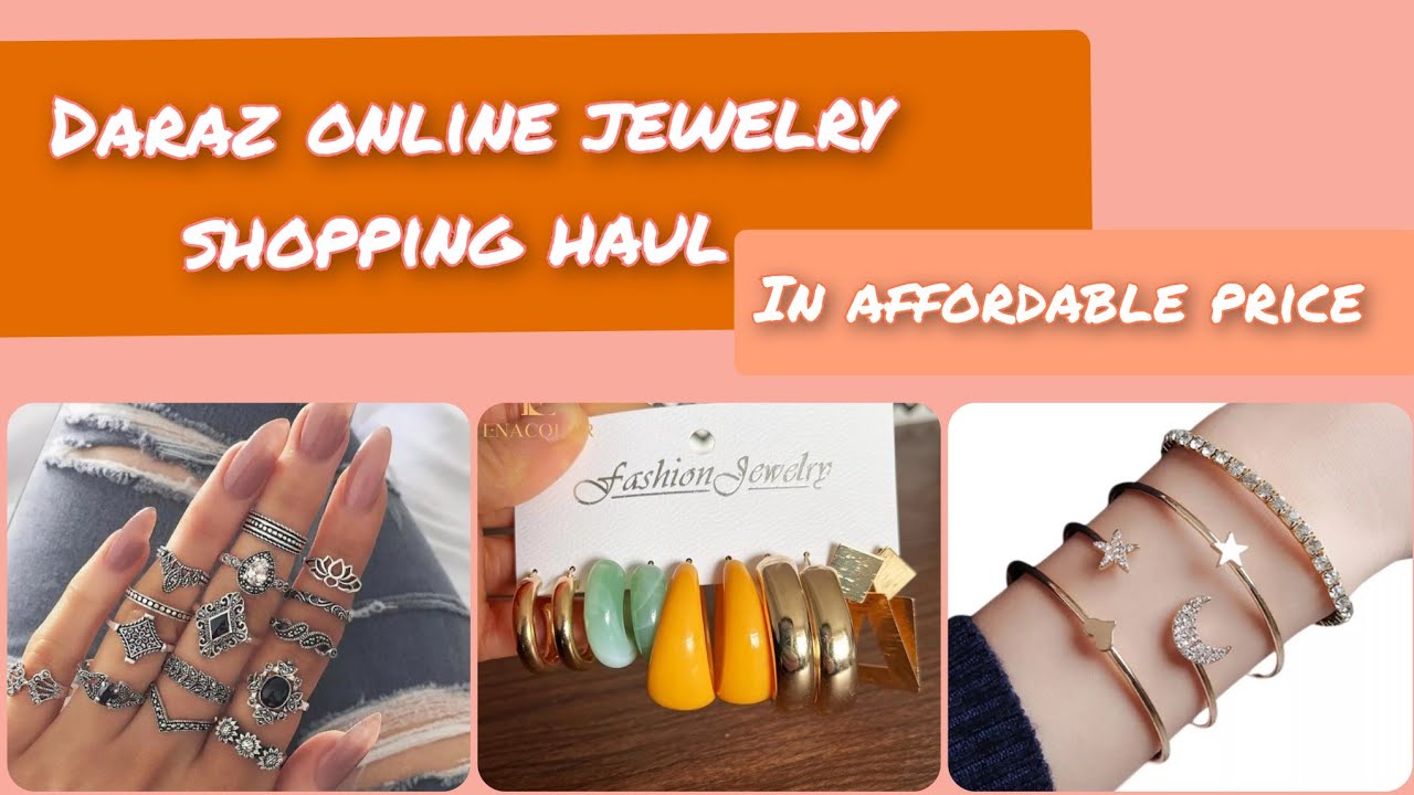 Daraz online jewelry shopping haul unboxing jewelry in affordable