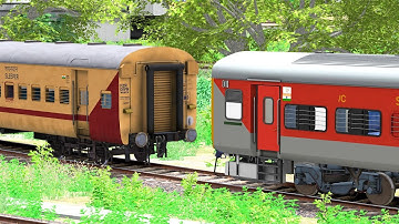 LHB RED COUPLING ICF UTKRISHT TRAIN | BUMPY RAILROAD | RAILWORKS | INDIAN TRAIN SIMULATOR GAMEPLAY