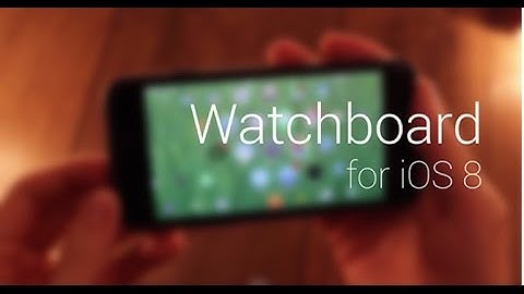 WATCHBOARD - Apple Watch UI on iPhone iOS 8 (JAILBREAK)