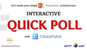 CLASSPOINT TUTORIAL #5 - Interactive QUICK POLL in Powerpoint - Astig!
