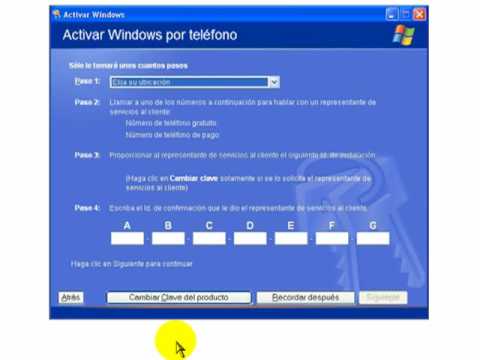 ➤ Cómo activar Windows XP 🕹