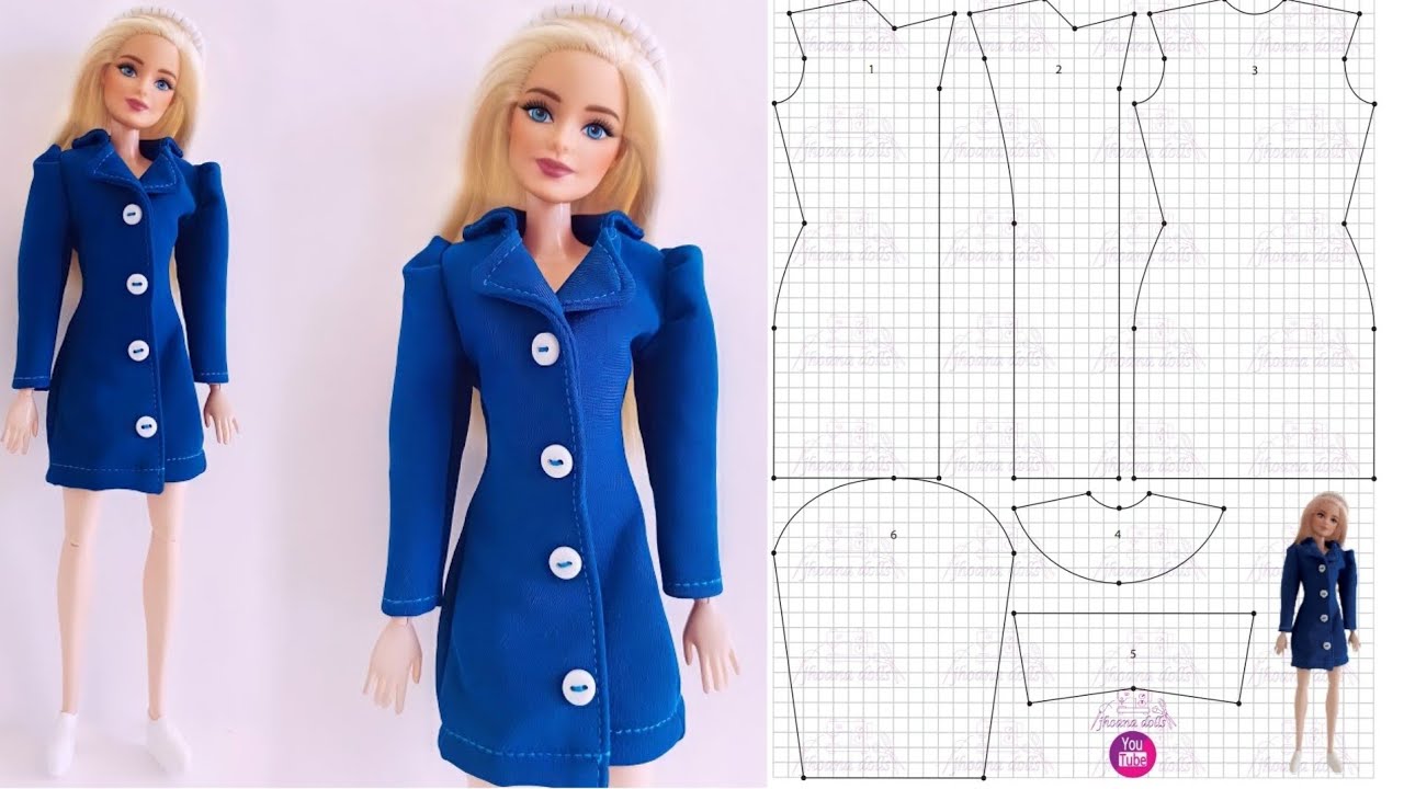 43 abrigo para Barbie (patrones en la descripción)