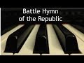 Battle Hymn of the Republic - piano instrumental with lyrics