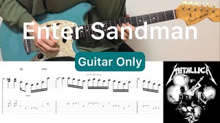 Metallica - Enter Sandman (Guitar Only)(guitar cover with tabs & chords)