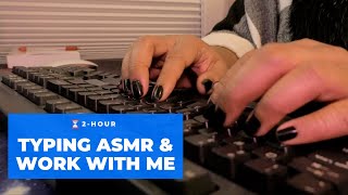 ASMR Typing ⌨️ | Study With Me / Work With Me | No Speaking