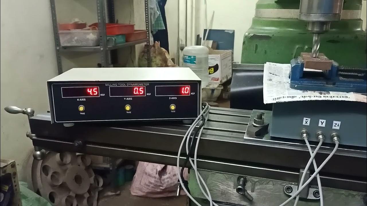 Milling Tool Dynamometer working RMS Controls Chennai YouTube
