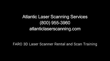 Atlantic Laser Scanning Tutorial FARO 3D Scanner Scan Distance Training in SCENE Software