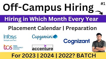 Top Service-Based Off-Campus Hiring?|Infosys TCS  Capgemini Accenture  9.5 LPA Salary |2022| 2023-24