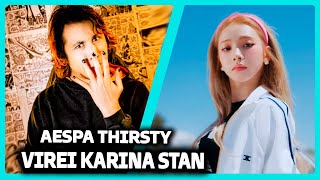 aespa Thirsty Lyrics | REACT DO MORENO