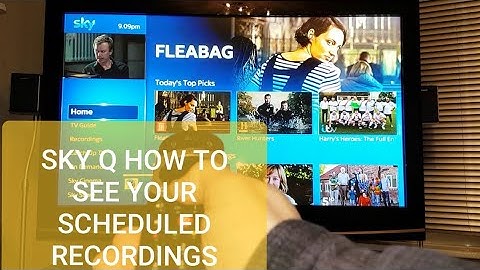 SKY Q How To See Your Scheduled Recordings