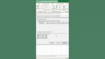 Como separar texto em colunas em planilhas do Excel