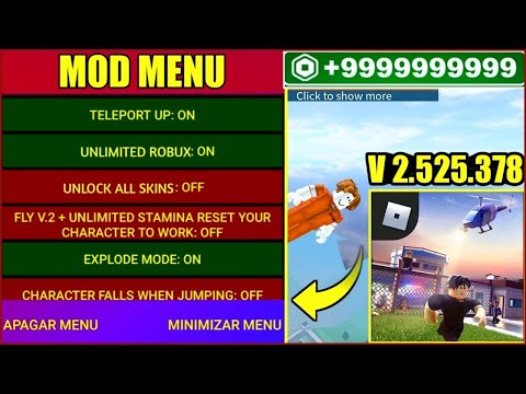 Roblox Mod Menu v2.593.656  Free Robux, Fly, Super Jump, God Mode 