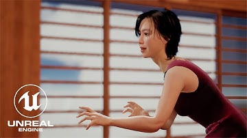 Handspring - MetaHuman Cloth Simulation Fast Movement Test in Unreal Engine 5 (3D Draper Beta2)