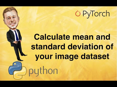 [3] How to calculate the mean and standard deviation of your image dataset (PyTorch)