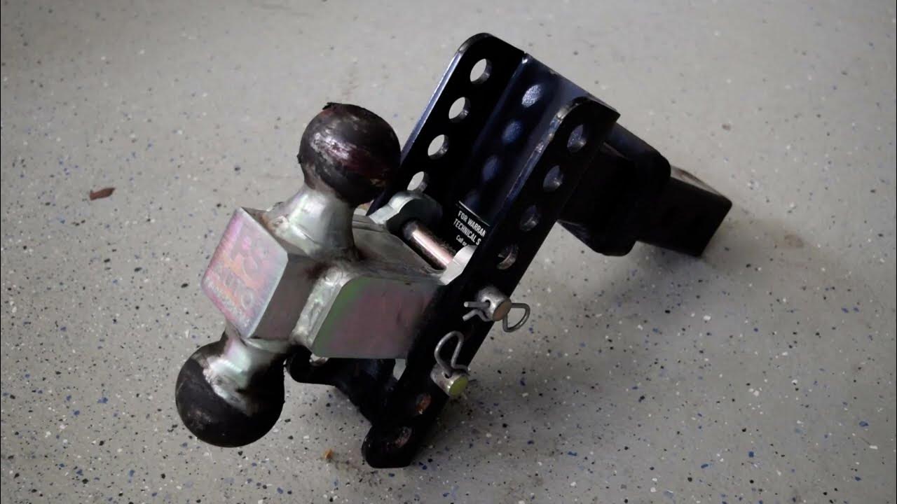 PS Auto Adjustable Trailer Hitch 2 and 2 5/16 connecting Balls YouTube